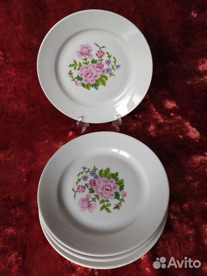 Набор тарелок Дулёво Посуда СССР Сервиз неполный