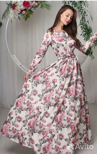 Вечернее платье Новое, в пол,46-48.Торг, выпускной