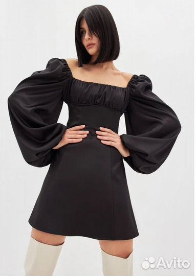 Платье toptop черное s