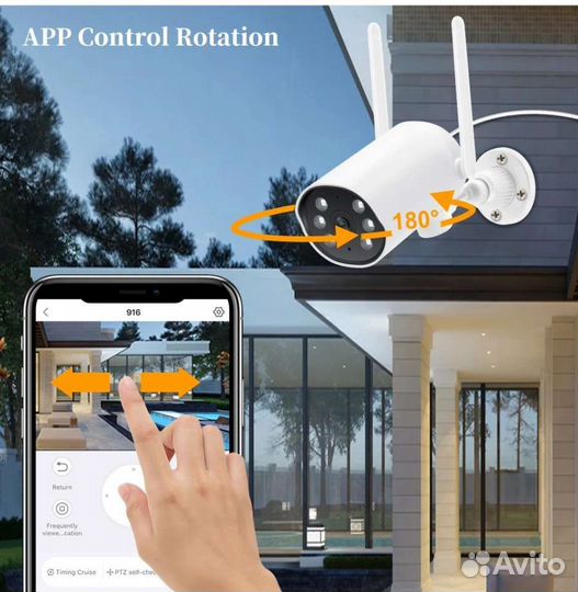 Камера видеонаблюдения WI-FI UHD 2304*1296Р