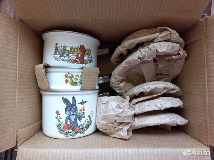 Набор эмалированной посуды СССР