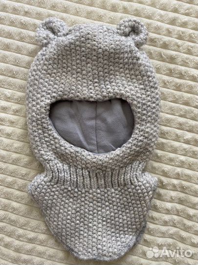 Шапка шлем для девочки зимняя