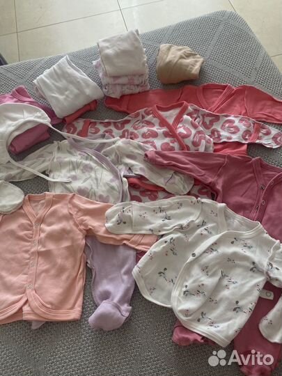 Пакет вещей для новорожденной девочки