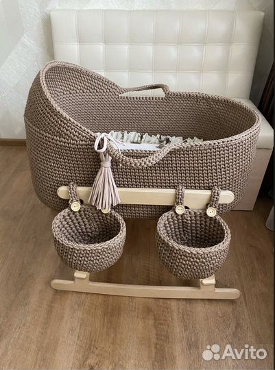 Люлька колыбель вязаная