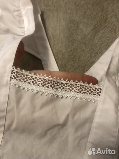 Белый школьный фартук