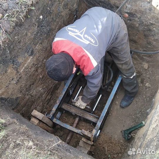Прокол под дорогой, водоснабжение, канализация