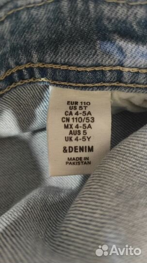 Комбинезон джинсовый на девочку HM 110