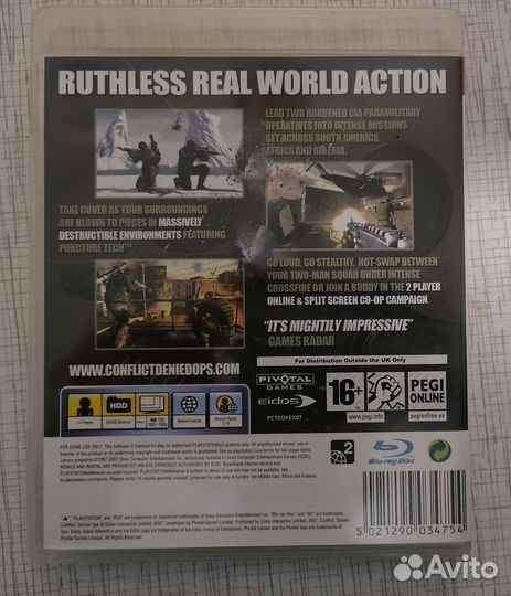 Игра диск ps3 Conflict Denied Ops