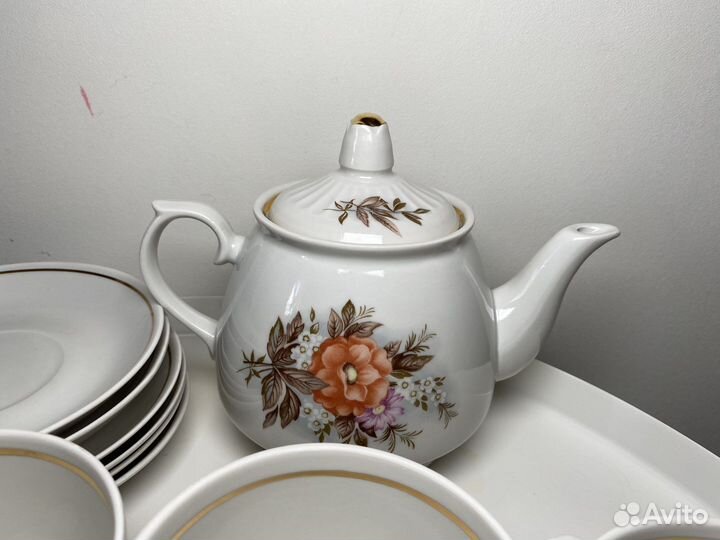 Сервиз чайный СССР чайка