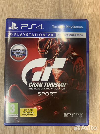 Gran Turismo Sport игра для playstation 4 (PS4)