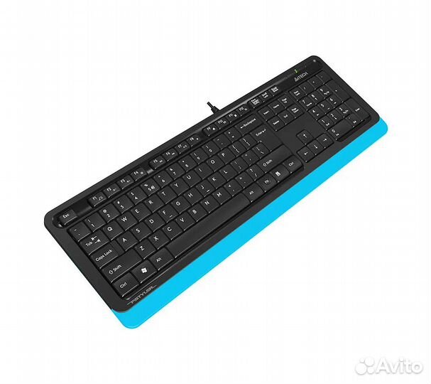 Клавиатура A4Tech Fstyler FK10, черный/синий