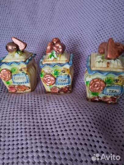 Баночки для чая, кофе и сахара