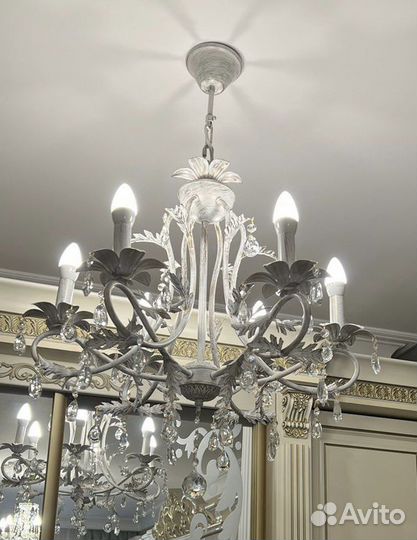 Люстра хрустальная новая