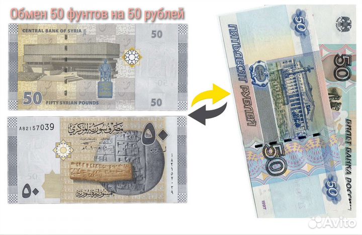 50 фунтов Сирия пресс