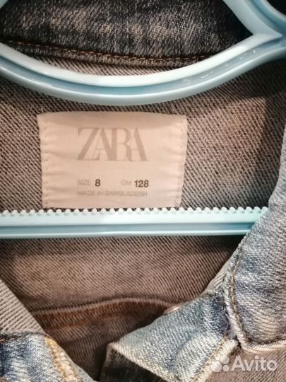 Джинсовая куртка zara для девочки