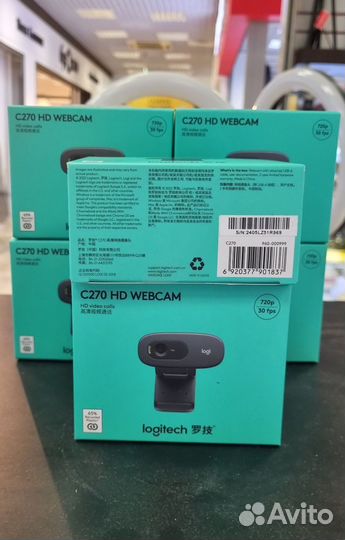 Камера-Web Logitech HD Webcam C270 black