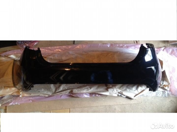 Бампер задний Kia Rio 3 в цвет черный MZH