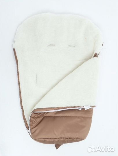 Зимний конверт на овчине в коляску (новый)