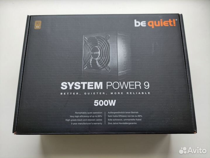 Блок питания Be Quiet System Power 9 500W