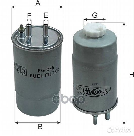 Фильтр топливный ford/fiat/peugeot/citroen/opel