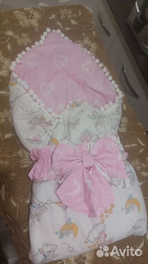 Новый Конверт на выписку для девочки весна