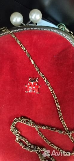 Сумочка натуральный х/б бархат