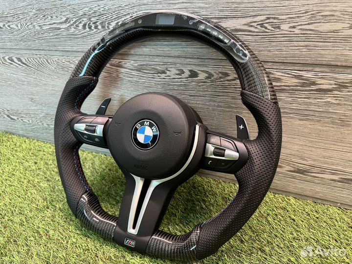 Новый Руль BMW F10 / F06 / F01 Карбон с тахометром