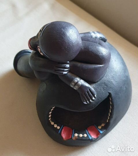 Пепельница глина, ручной работы