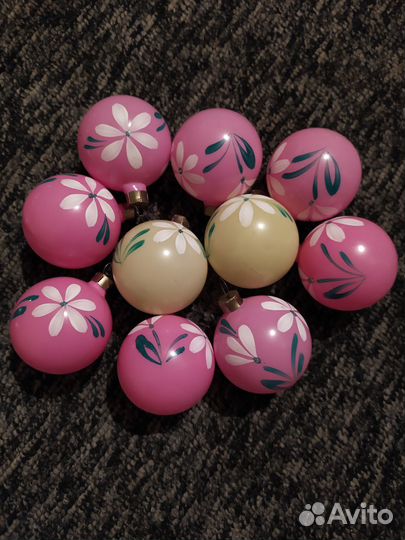 Ёлочные игрушки СССР 10шаров