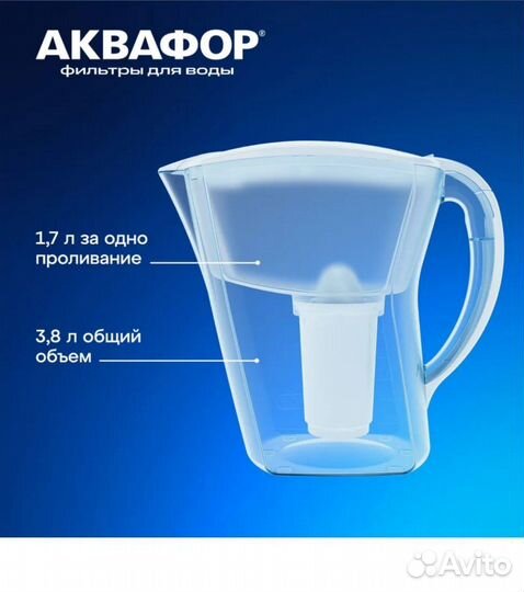 Фильтр кувшин для воды аквафор + сменный модуль