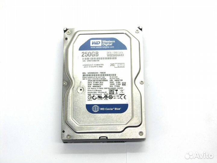 Жесткий диск WD 250 Gb 7200 rpm SATA WD2500aakx