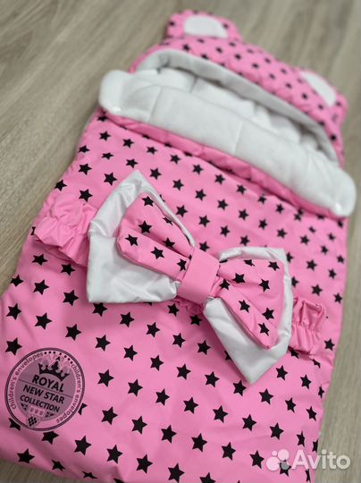 Конверт на выписку для девочки новый