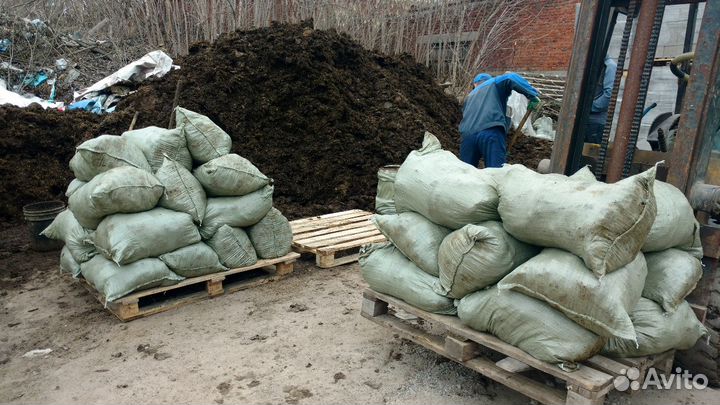 Навоз перегной в мешках и россыпь с доставкой