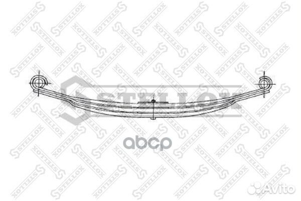 84-55603-SX рессора 2-ух лист перед 2/32x90x7