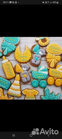 Имбирные пряники с ручной росписью