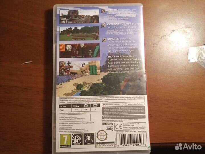 Картридж для Nintendo switch Mainecraft