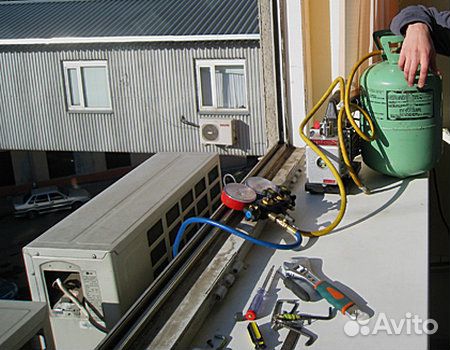 Ремонт сплит-систем, чистка, заправка фреоном
