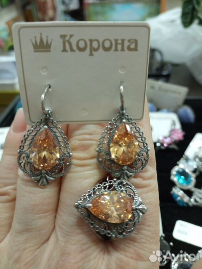 Серебряные серьги