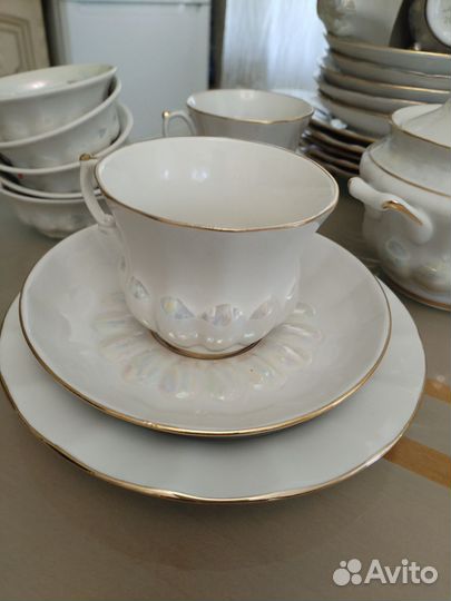 Чайный фарфоровый сервиз