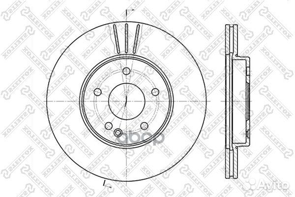 6020-3317V-SX диск тормозной передний MB W202