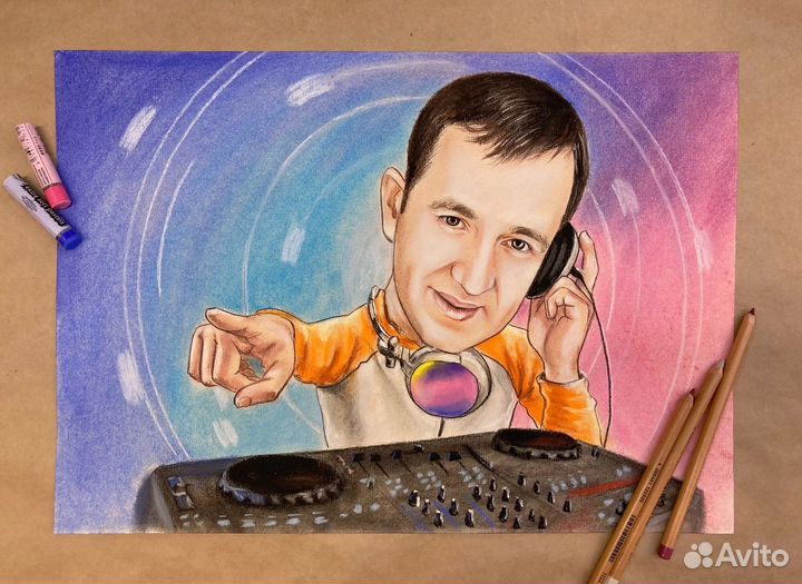 Нарисую портрет или шарж на заказ по фото