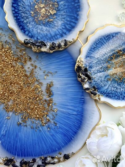 Поднос из эпоксидной смолы