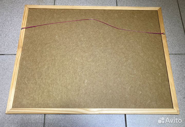 Пробковая доска 65х50см
