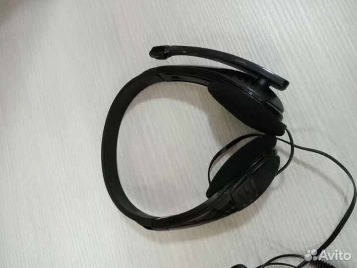 Наушники с микрофоном, с переходником