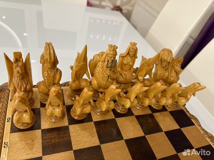 Бронь Шахматы деревянные резные ручной работы