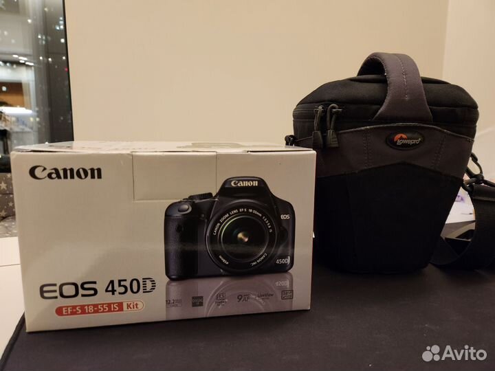 Зеркальный фотоаппарат Canon 450D + Canon EFS18-55