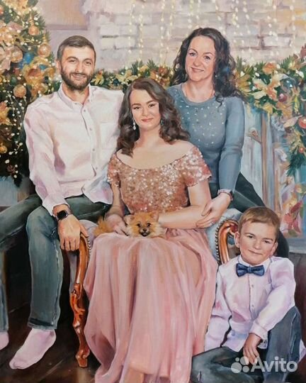 Портрет маслом на холсте