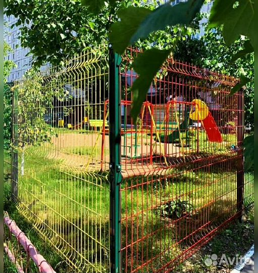 Сетка для забора 3d