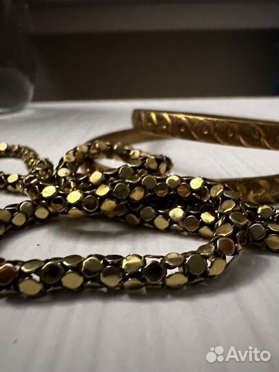Латунь браслет из латуни цепочка комплект