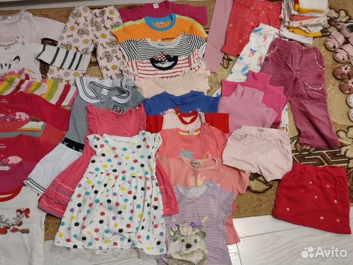 Вещи пакетом на девочку 80-86